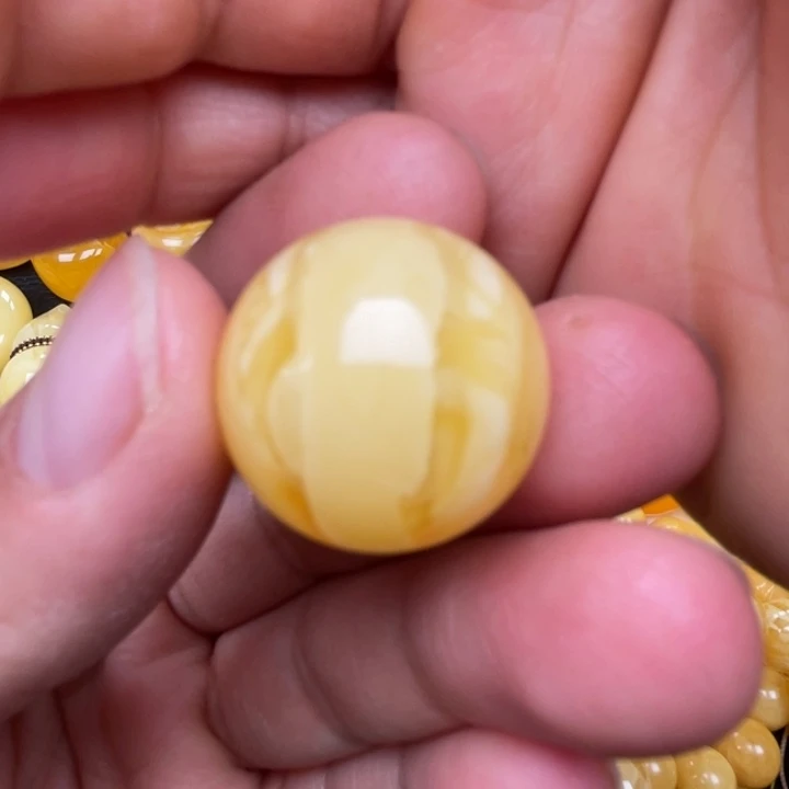 裸石蜜蜡未镶嵌蜜蜡22圆珠