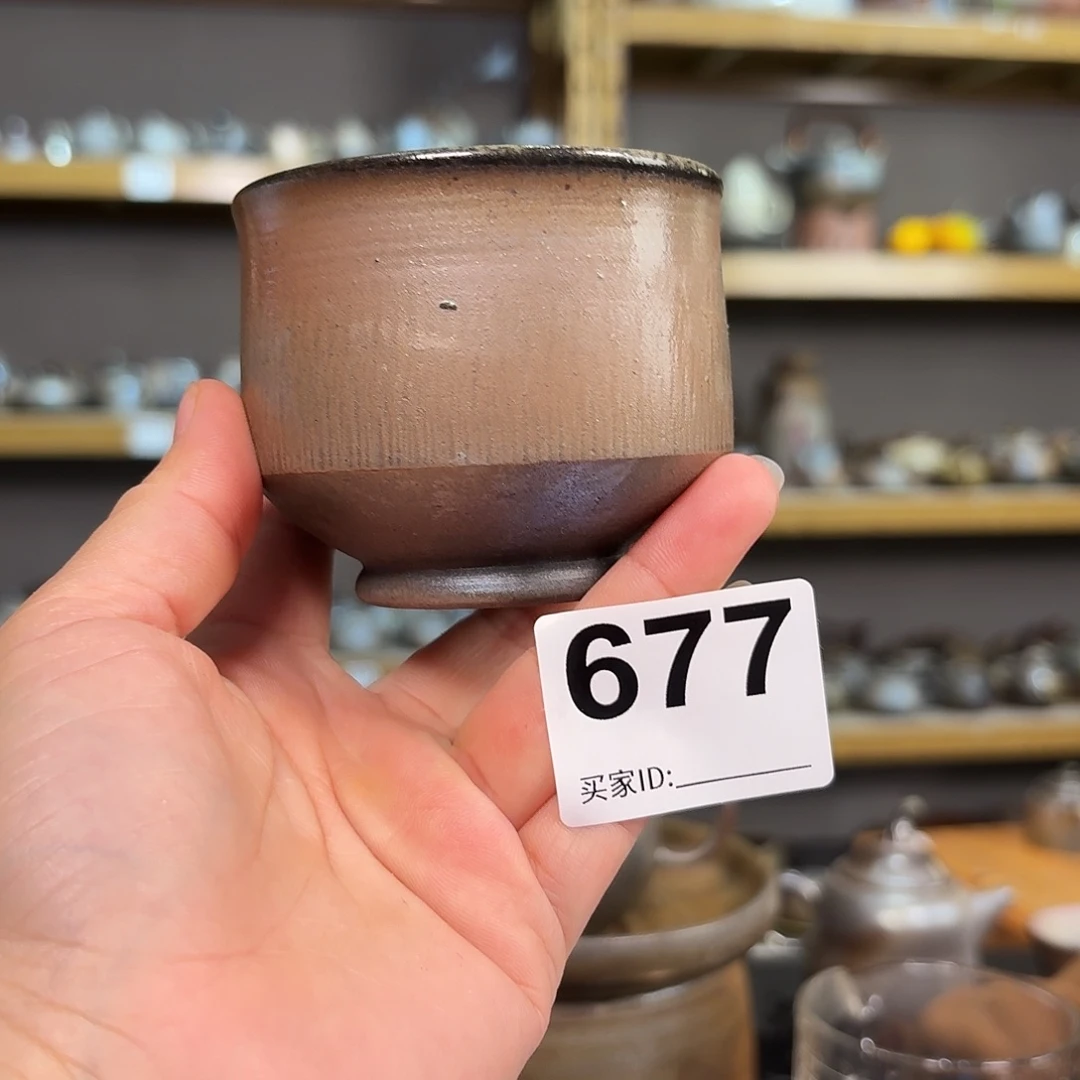 坭兴陶柴烧全手工原矿泥料杯
