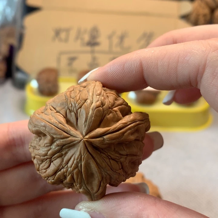 中***家文玩核桃把件异形单只