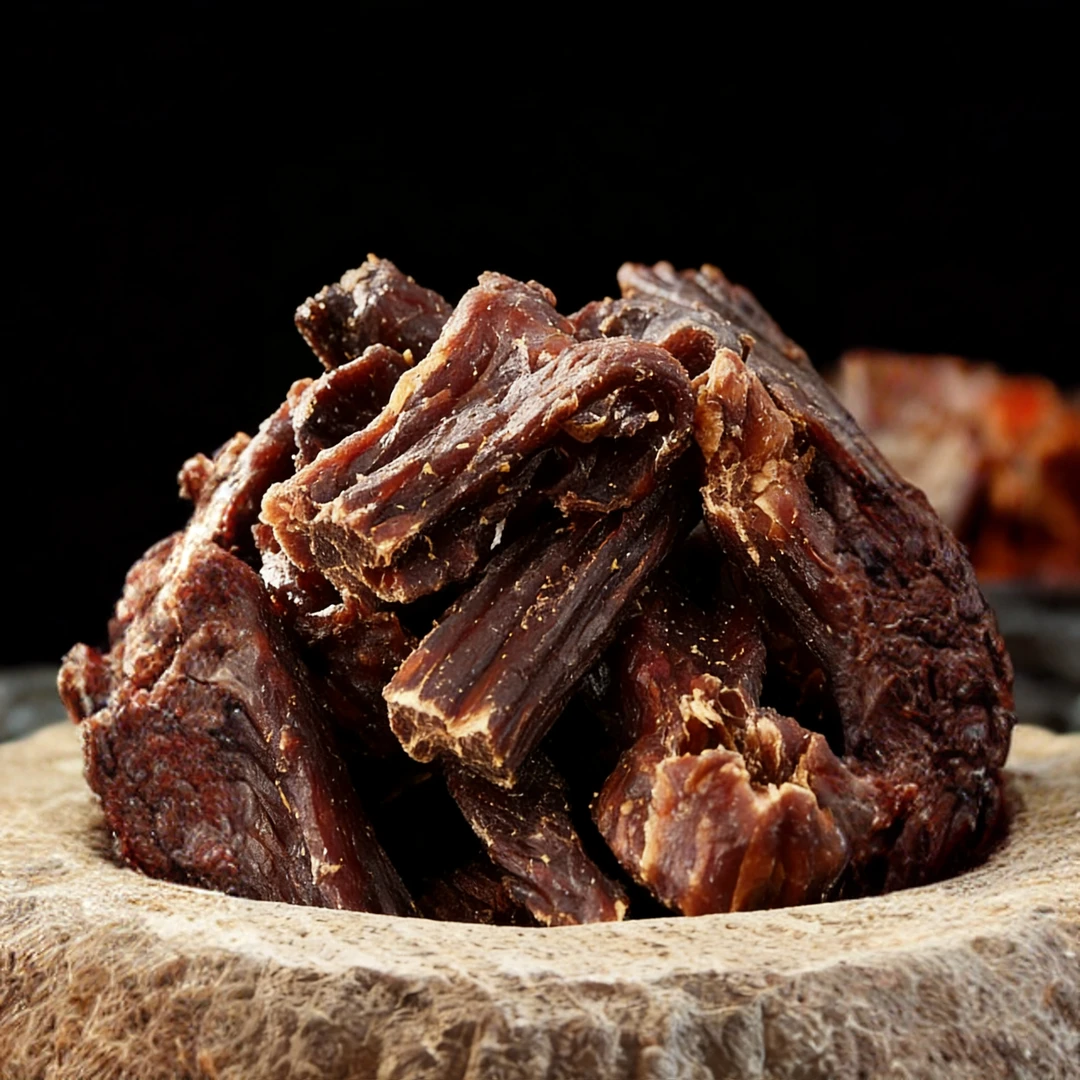 风干牛肉干内蒙古超干牛肉干（边角料）250g草原特产办公室零食
