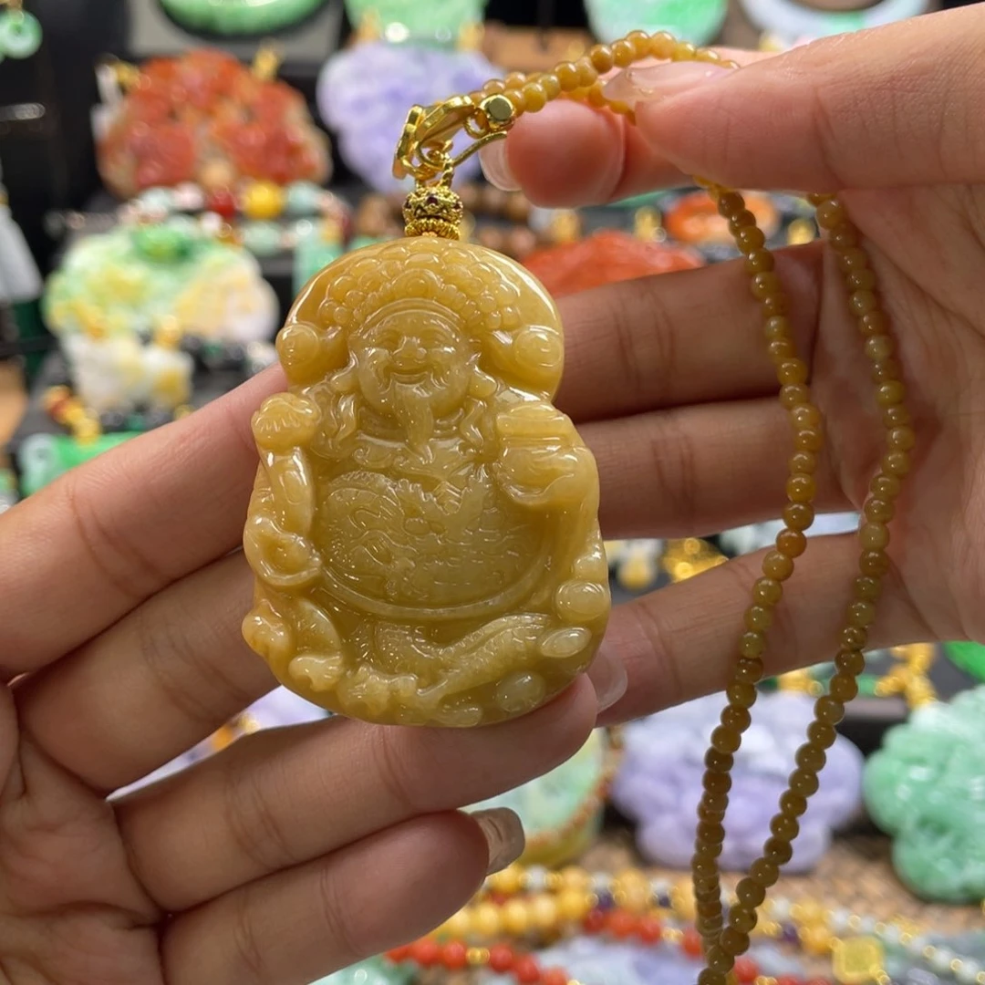 翡翠未镶嵌颈饰代编织