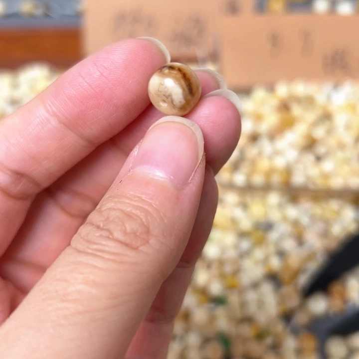 蜜蜡未镶嵌裸石10.2mm一个