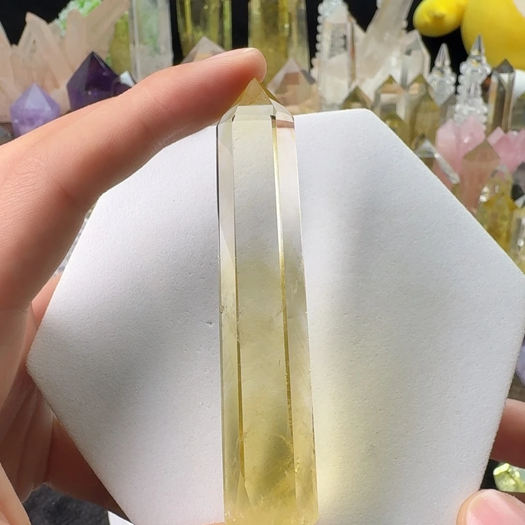 珠宝半成品水晶未镶嵌黄水晶