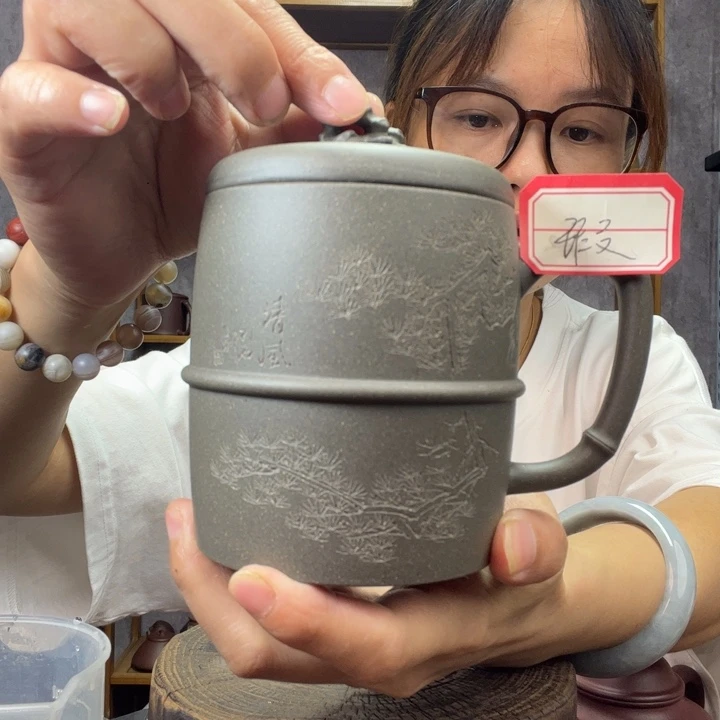 茶杯紫砂原矿紫砂杯