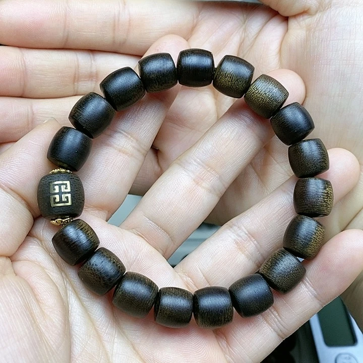 沉香手串阿*越南芽庄白棋楠