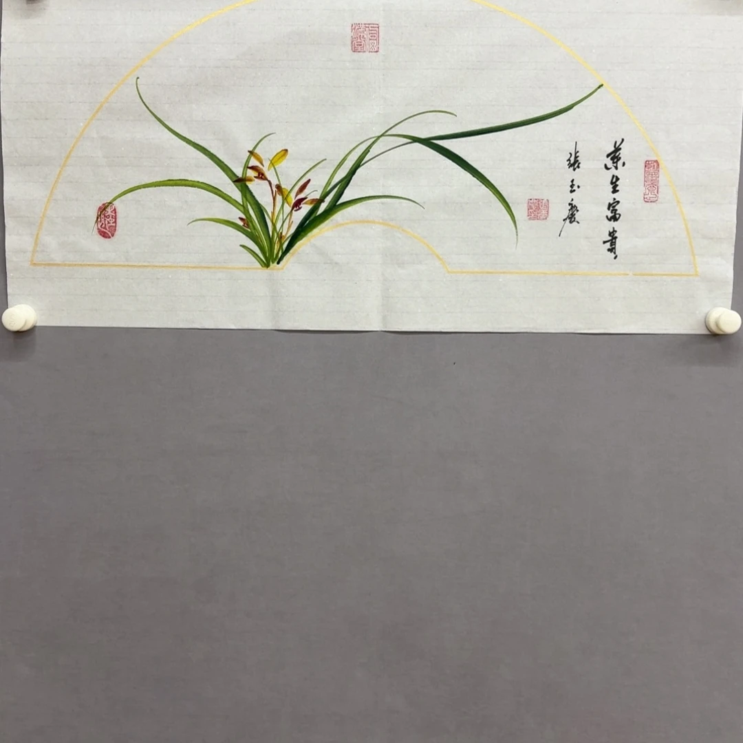国画艺术家真人手绘