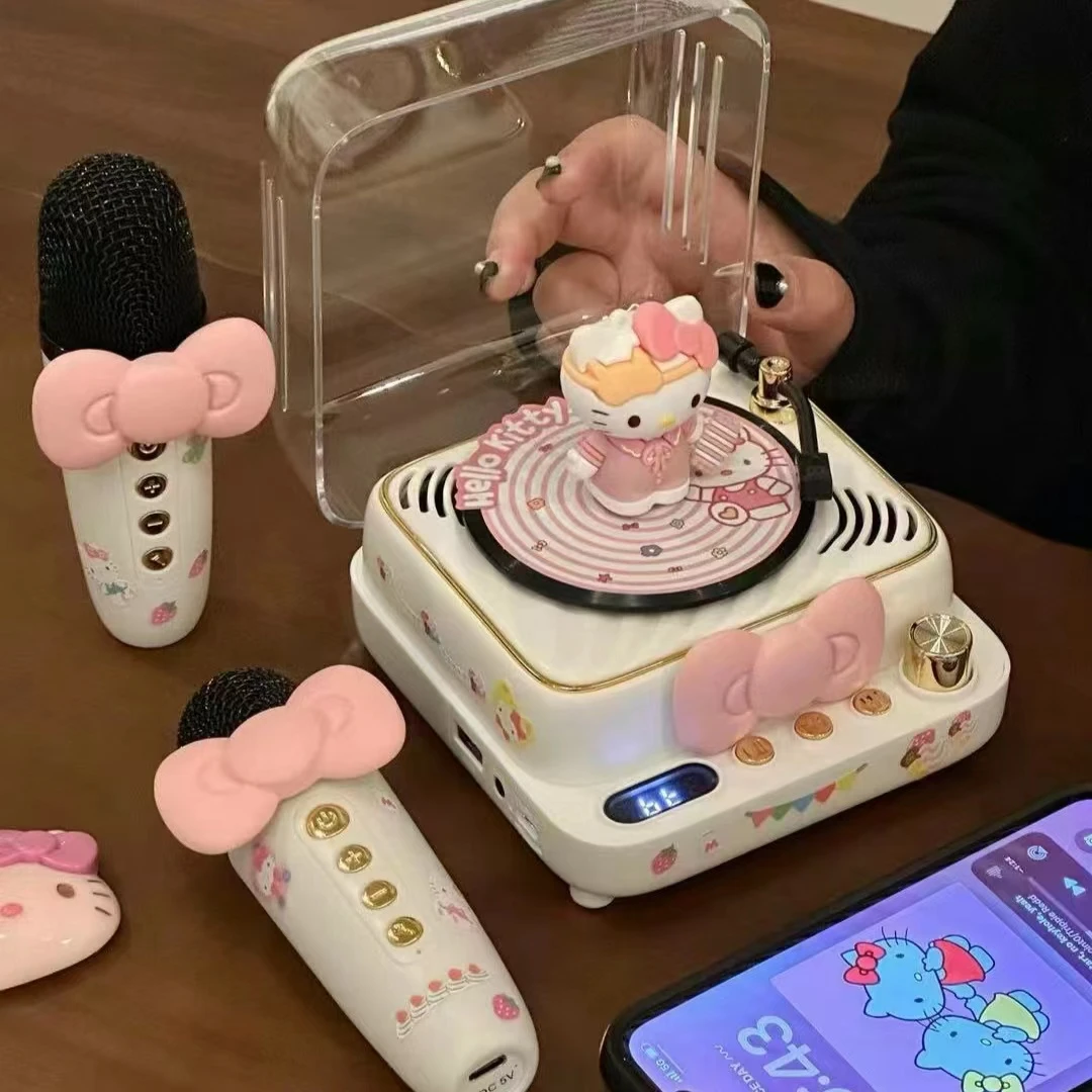 hellokitty蓝牙音箱麦克风话筒唱k音响生日礼物送女生闺蜜520礼物