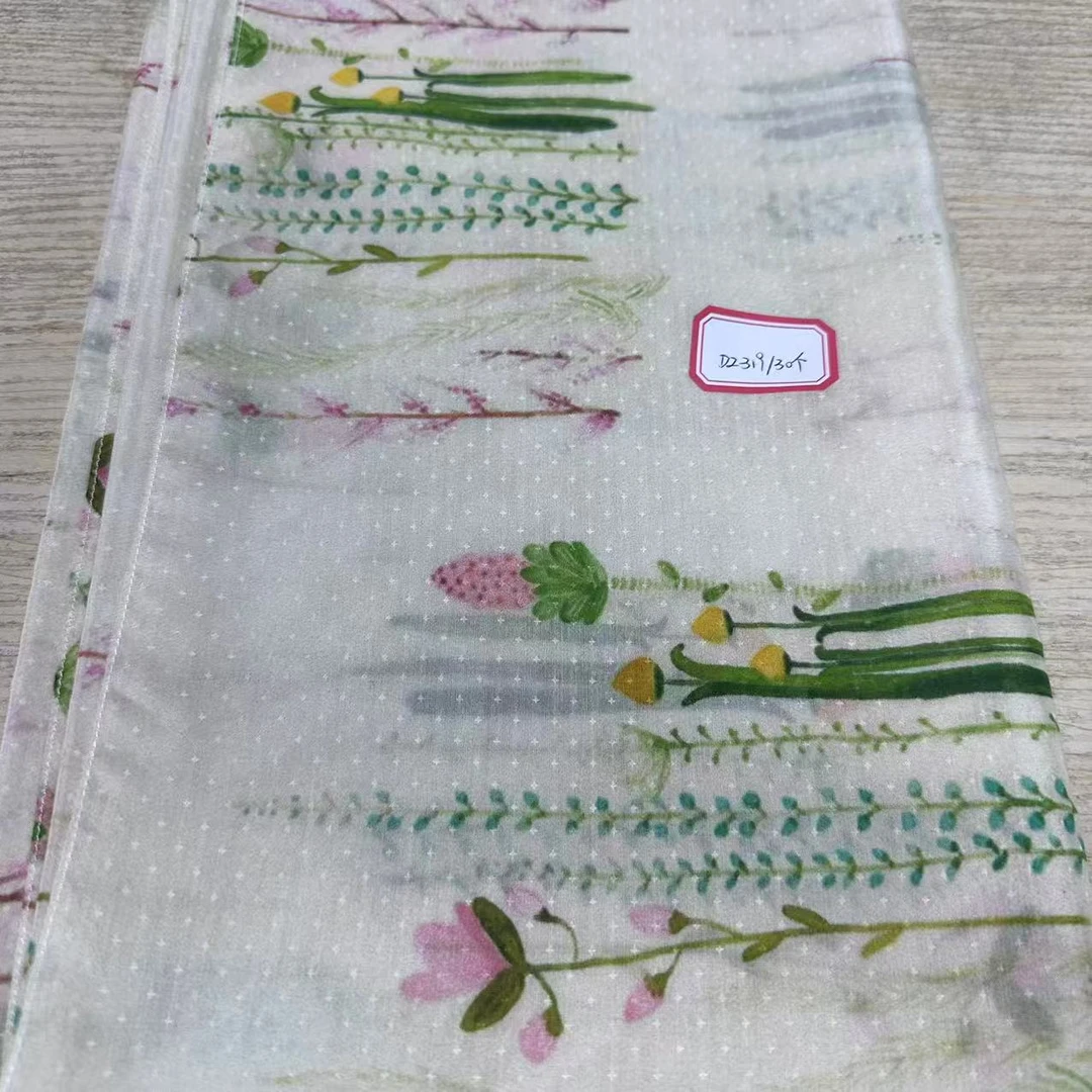 DZ319 真丝棉星空点提花披肩65*180