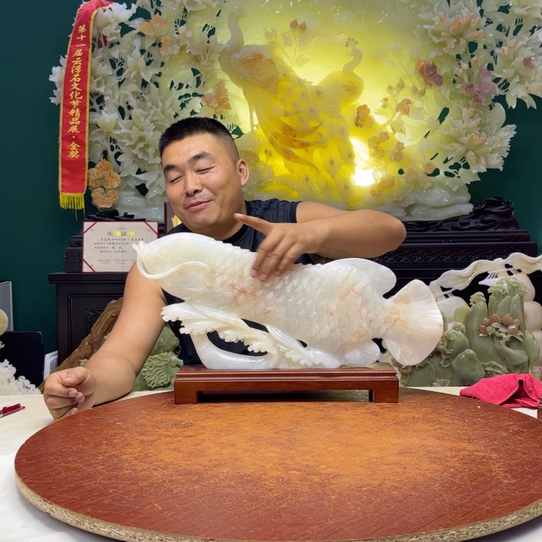 沙***驼石材玉石吊坠项链