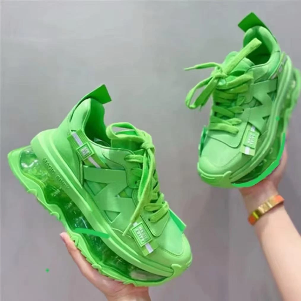 现货C1｜真皮羊里垫“气垫”女鞋｜标准尺码哦｜2601-10绿色