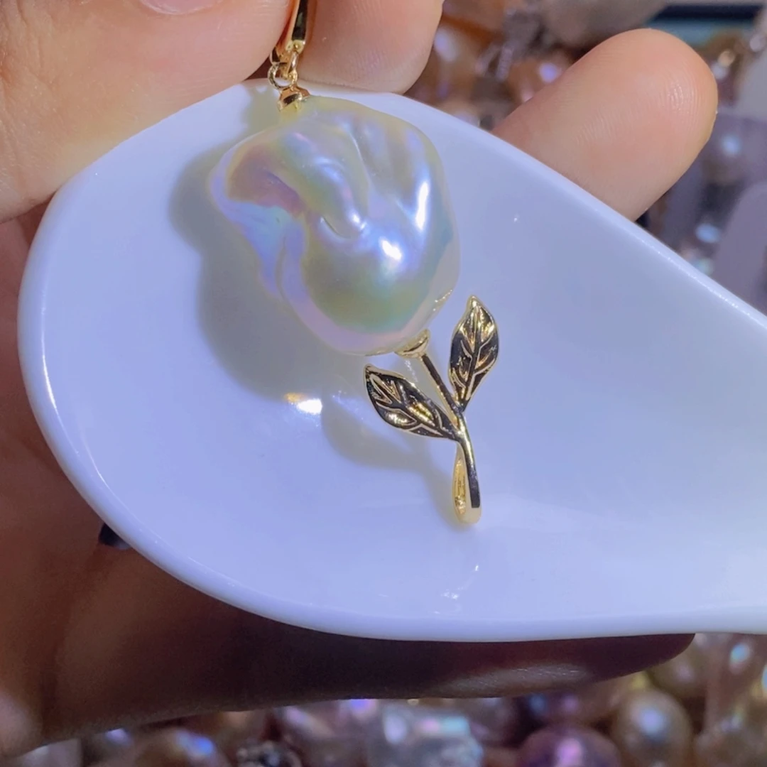 合金淡水珍珠微瑕天然淡水珍珠