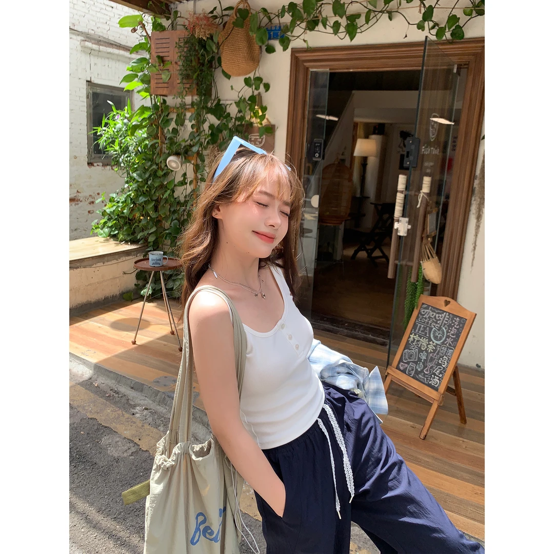 切糕自制【点亮春日】小个子春季短款百搭女时尚通勤春游无袖背心