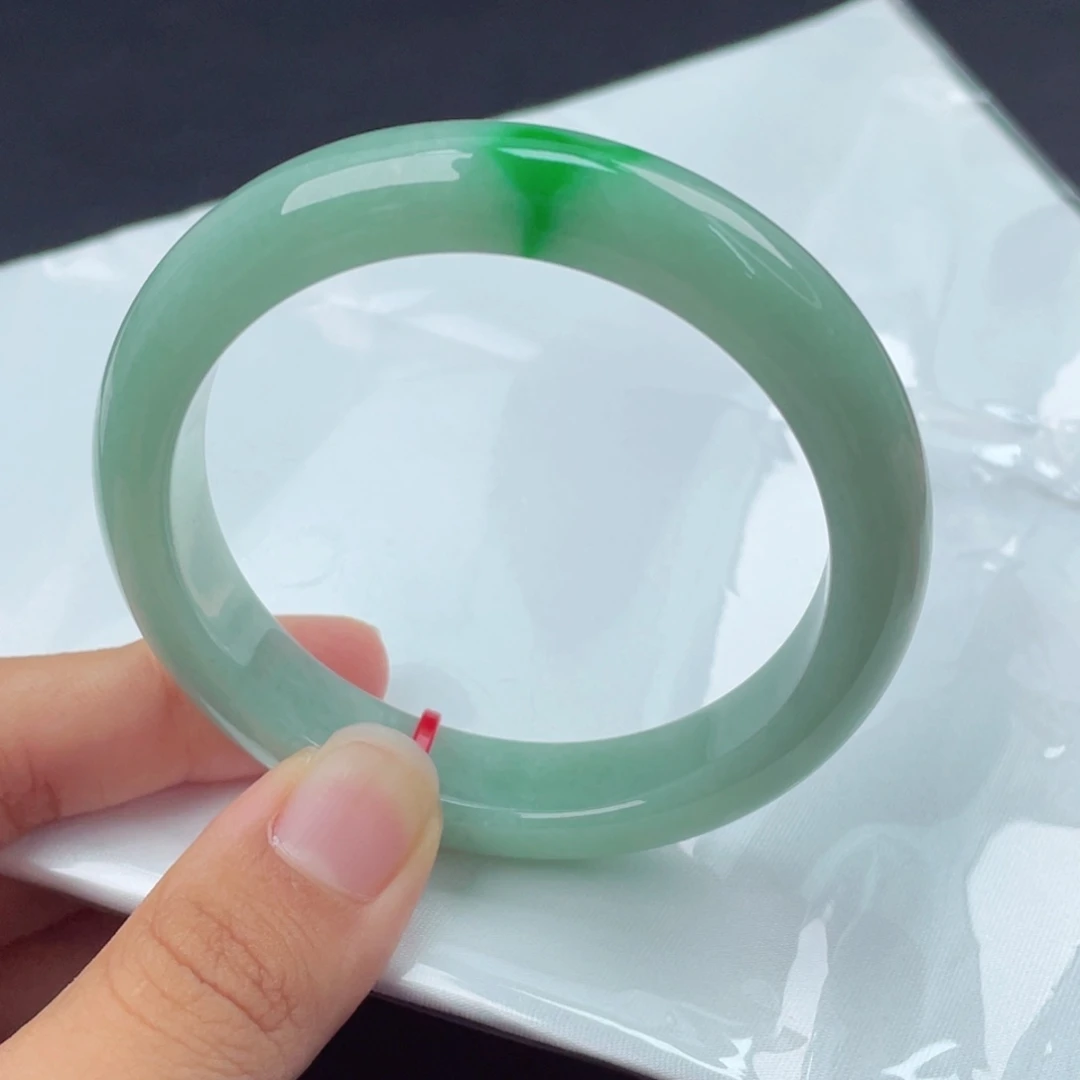 翡翠手镯未镶嵌5354正圈