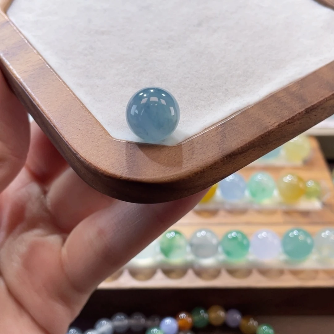 翡翠手链未镶嵌卡12蓝莓