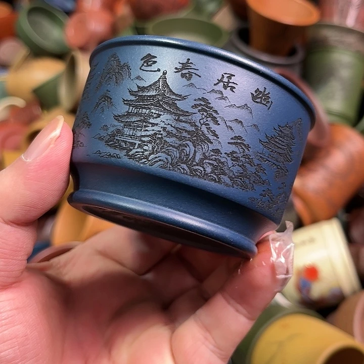 紫砂茶杯全手工紫砂主人杯