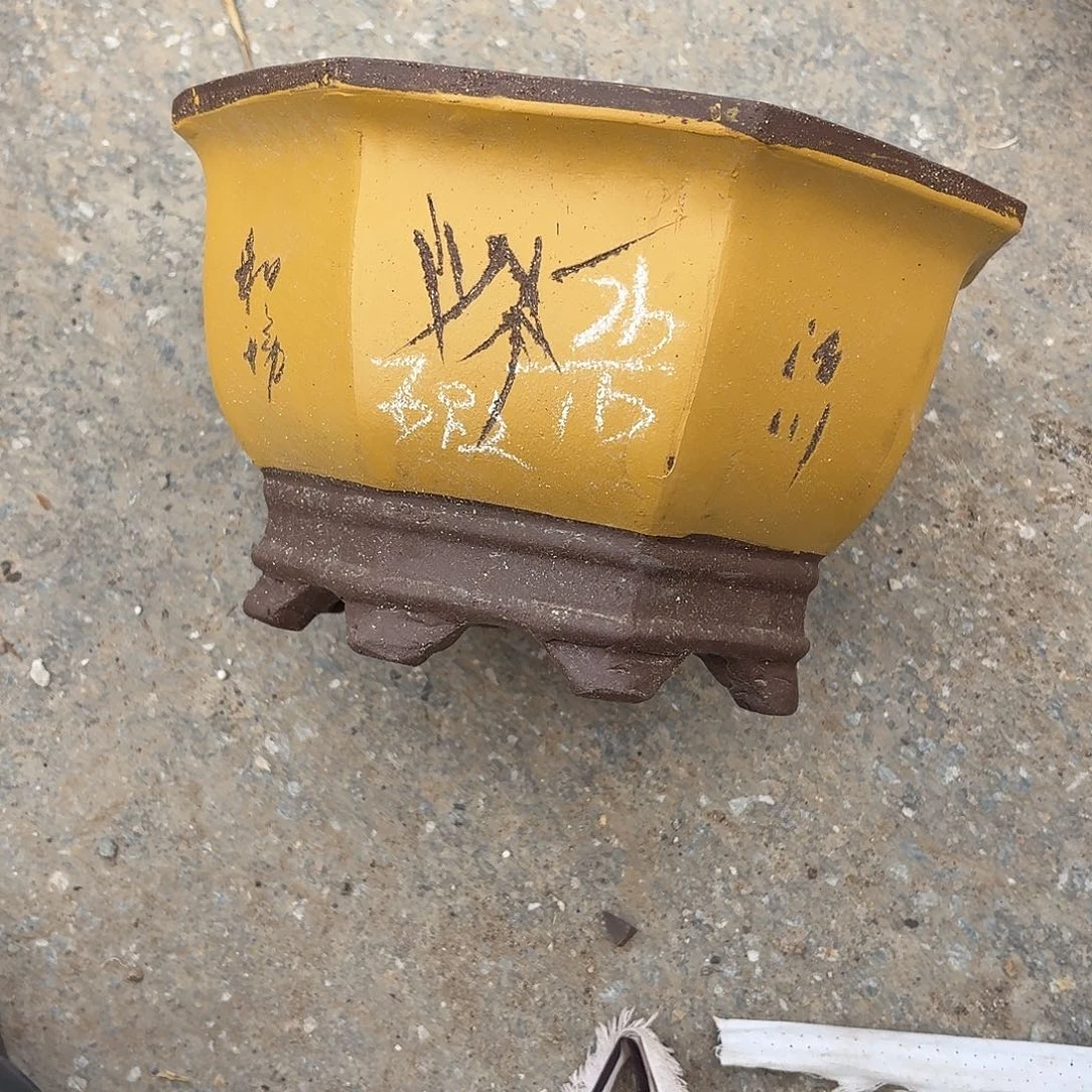 宜兴紫砂花盆，现货发