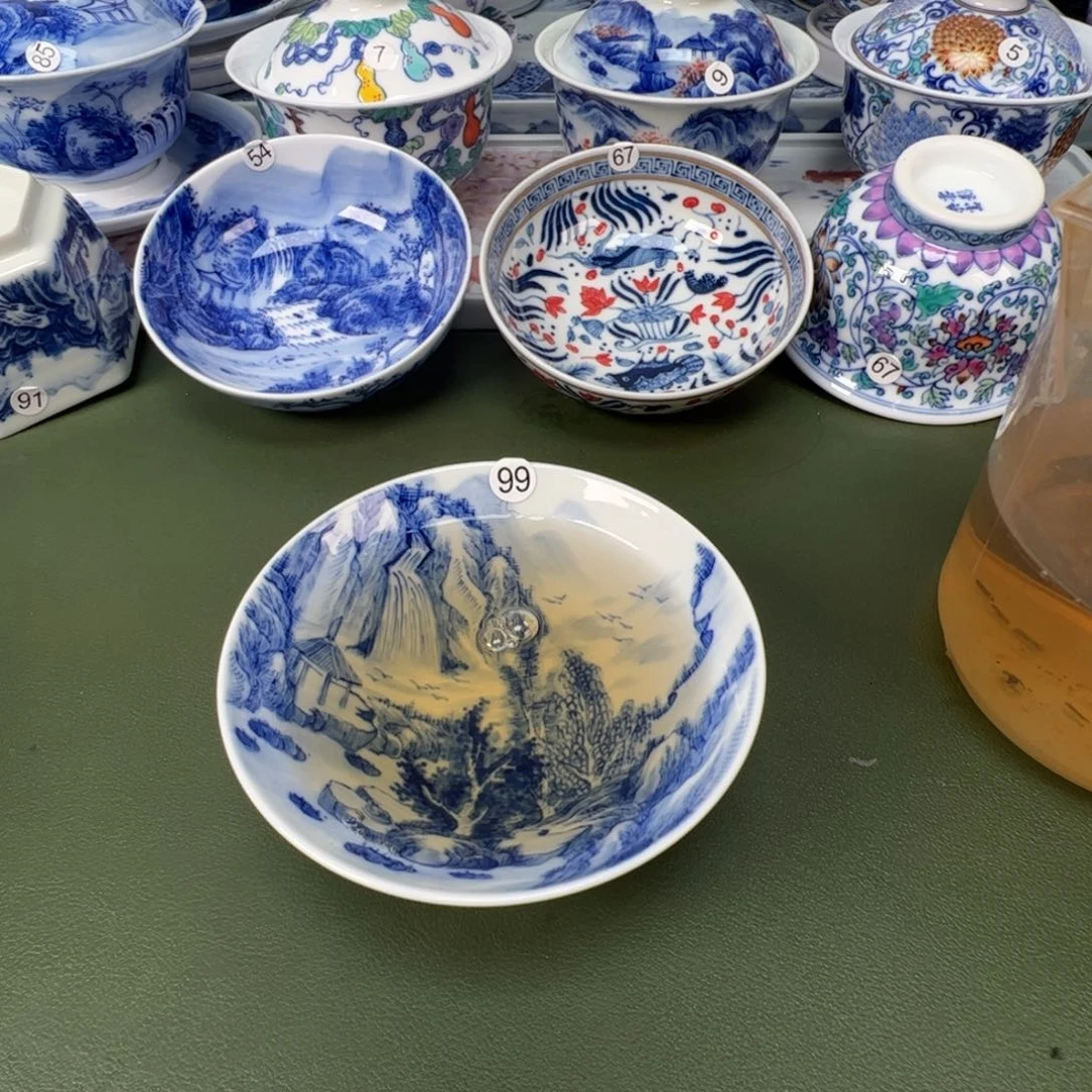 景德镇纯手工纯手绘茶具木木99
