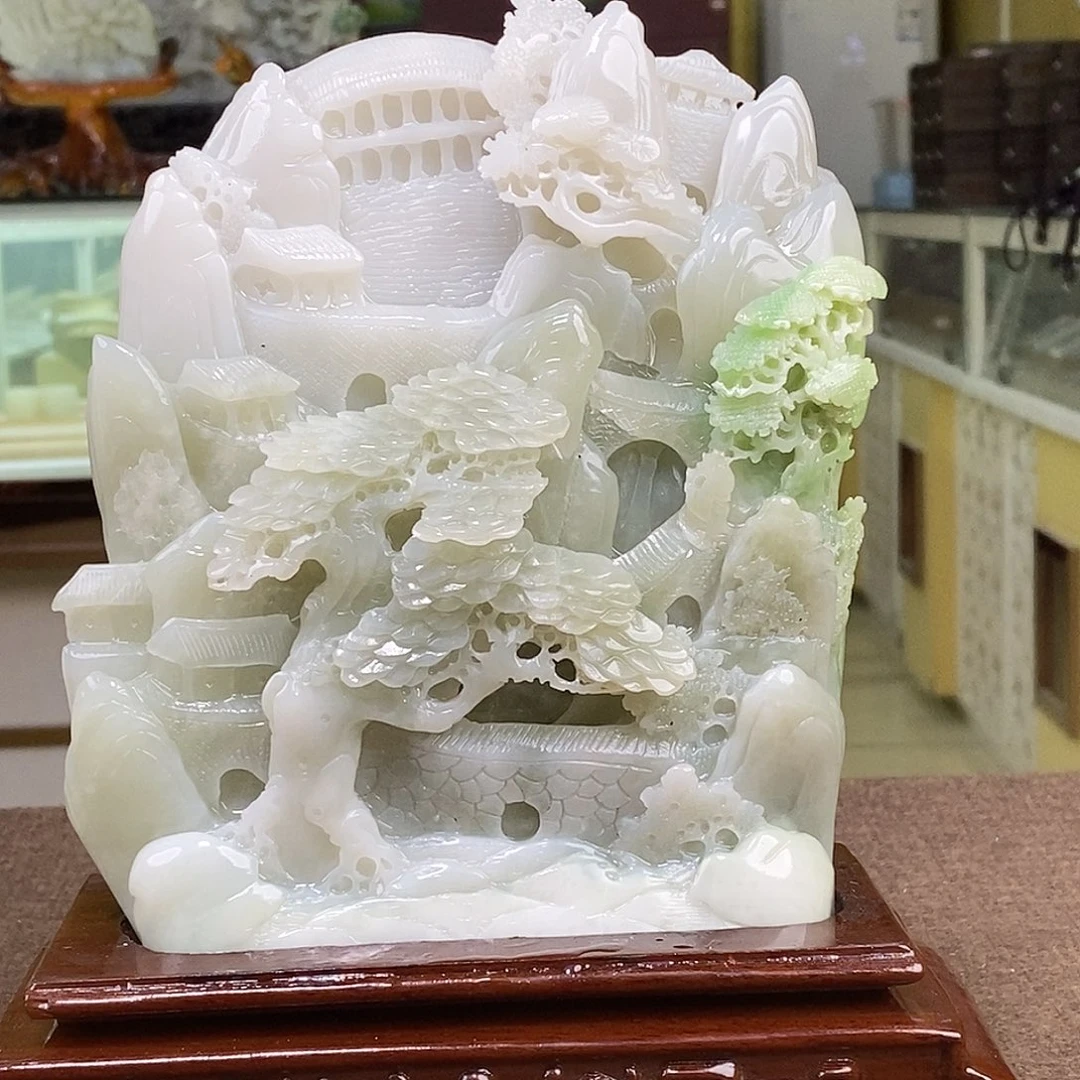 和田玉未镶嵌颈饰