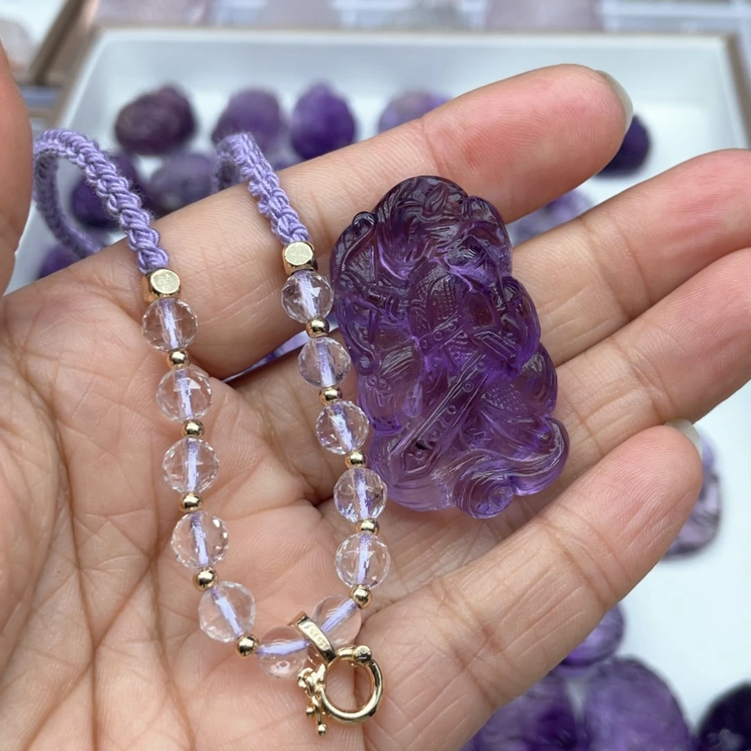 水晶吊坠(不含链)未镶嵌猛**维