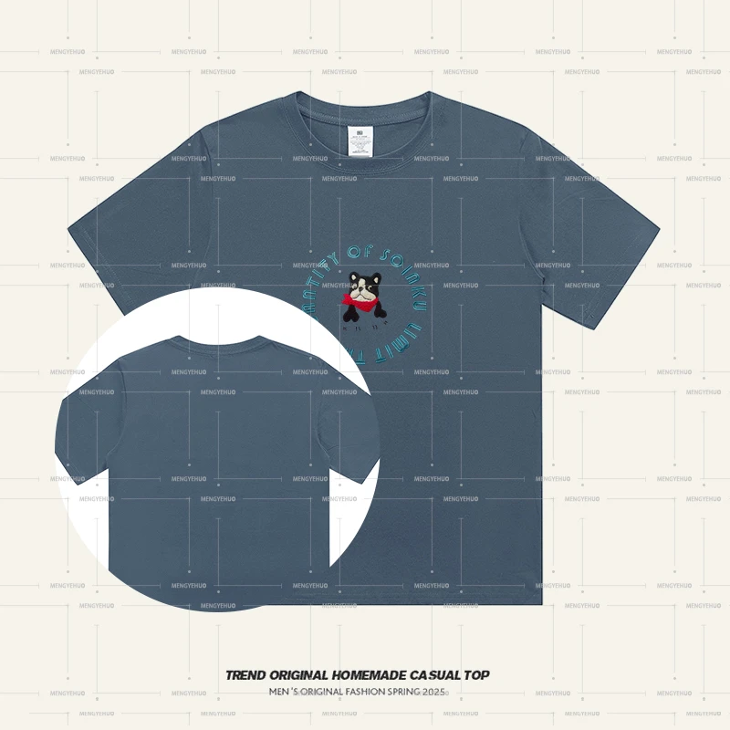 【T恤半袖纯棉夏季系列】大狗狗情侣精梳棉男女同款短袖洋气soinku