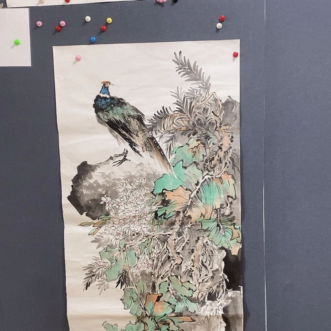 国画林占武68.138手绘画芯