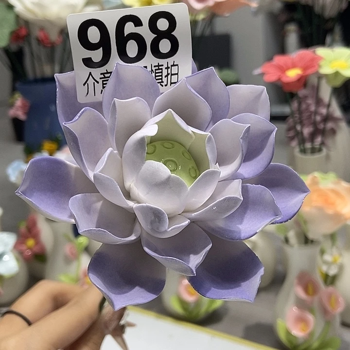 陶瓷纯手工捏花设计