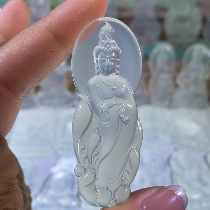 岫玉未镶嵌吊坠吊坠