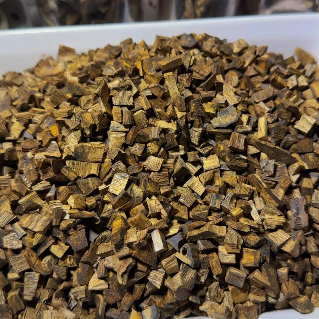 安***仔沉香碎屑沉香金沙叶米粒496克