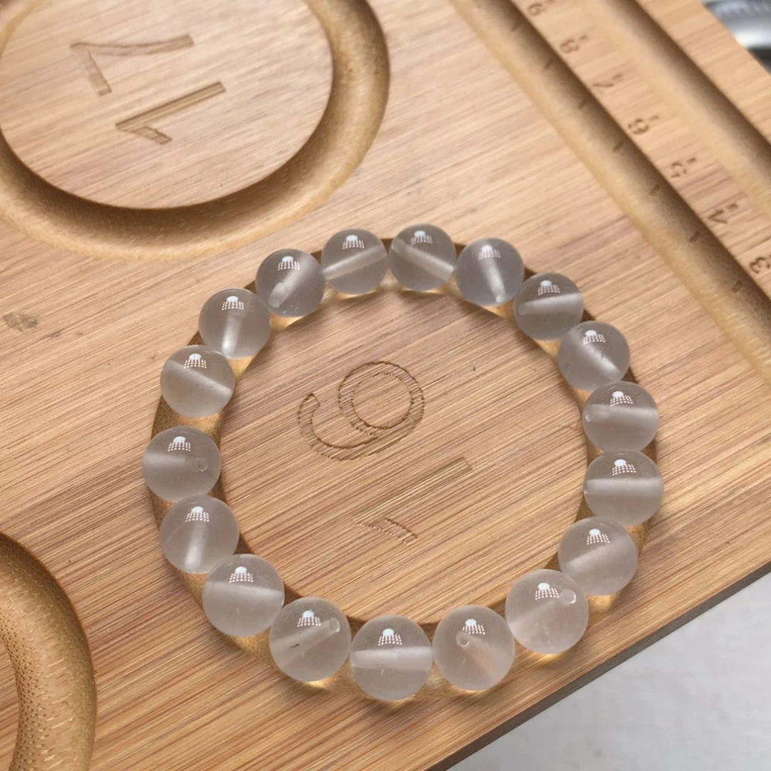 香***草石英质玉未镶嵌手镯6A卡10手串