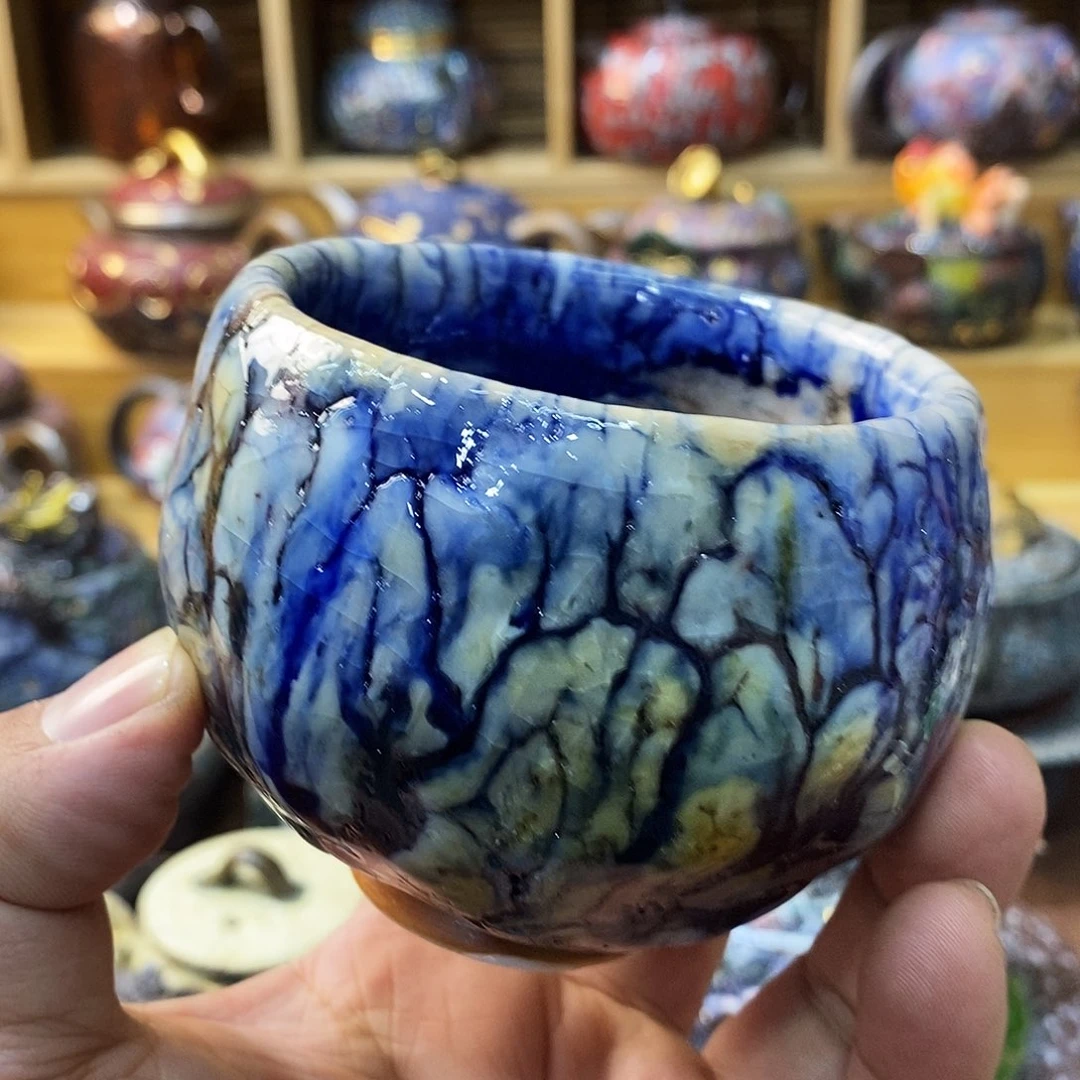 粗陶志野柴烧茶器