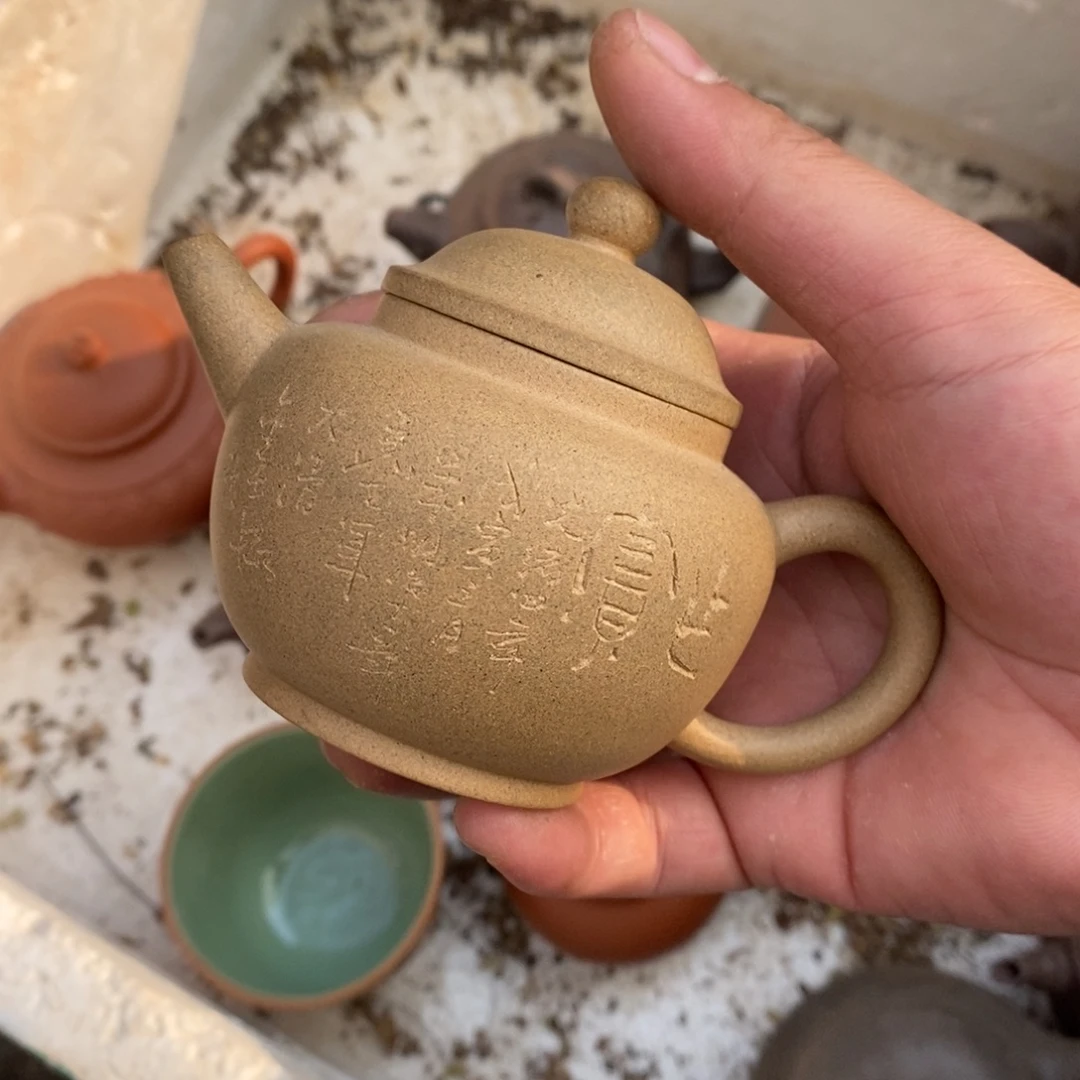 老***说茶壶紫砂老段泥巨轮