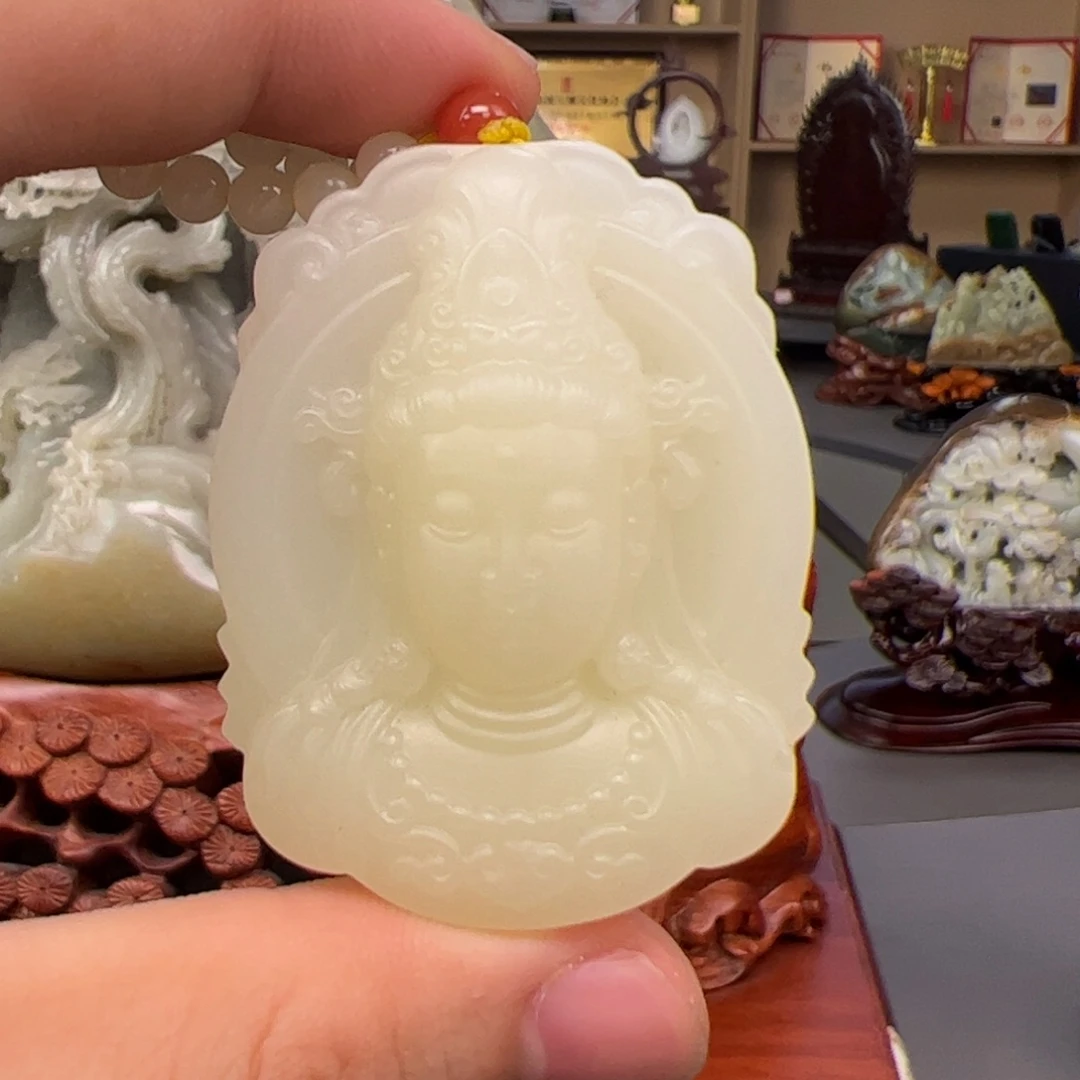 和田玉未镶嵌挂件