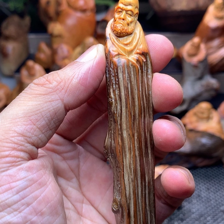 柏木（崖柏）崖柏陈化料手把件