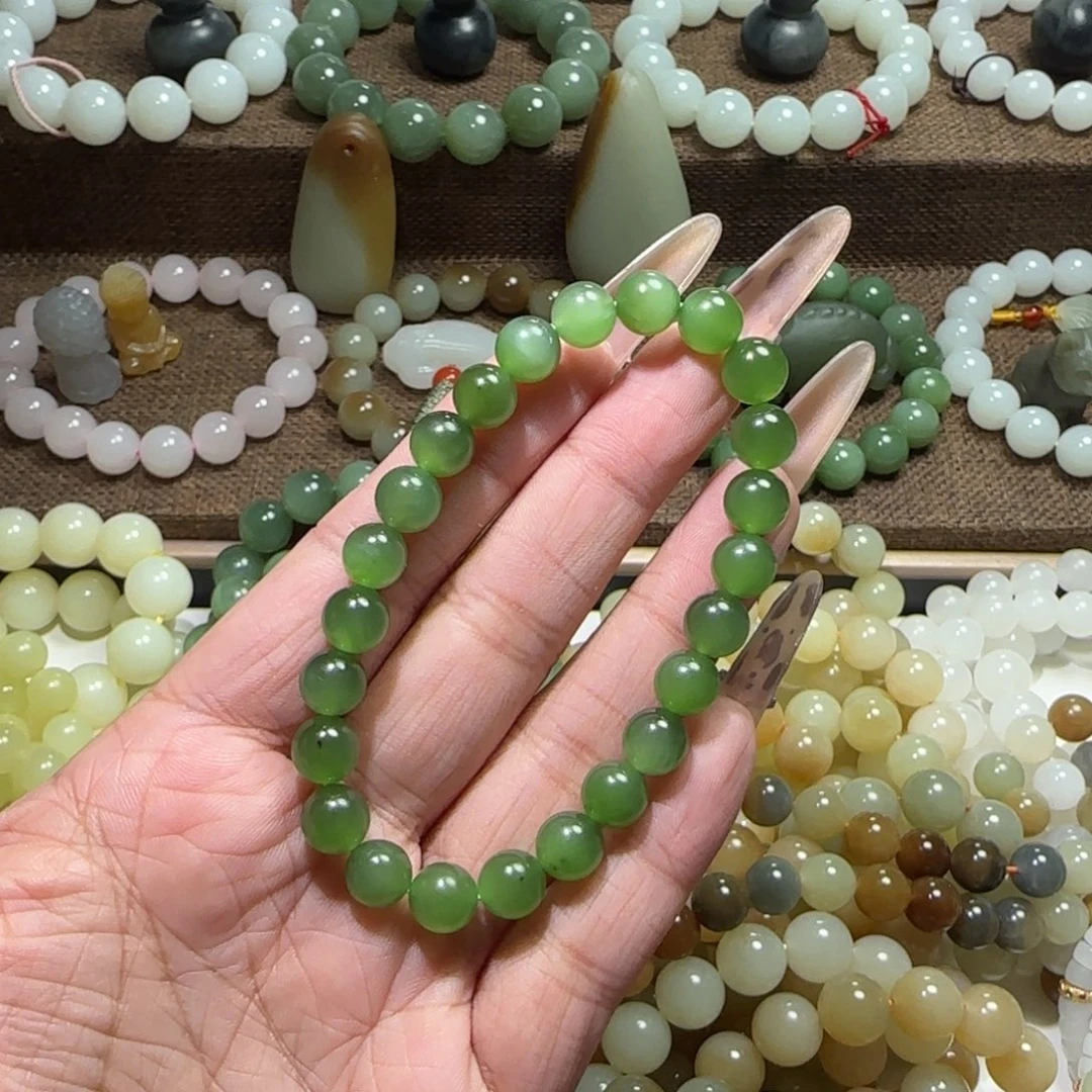 和田玉未镶嵌手链