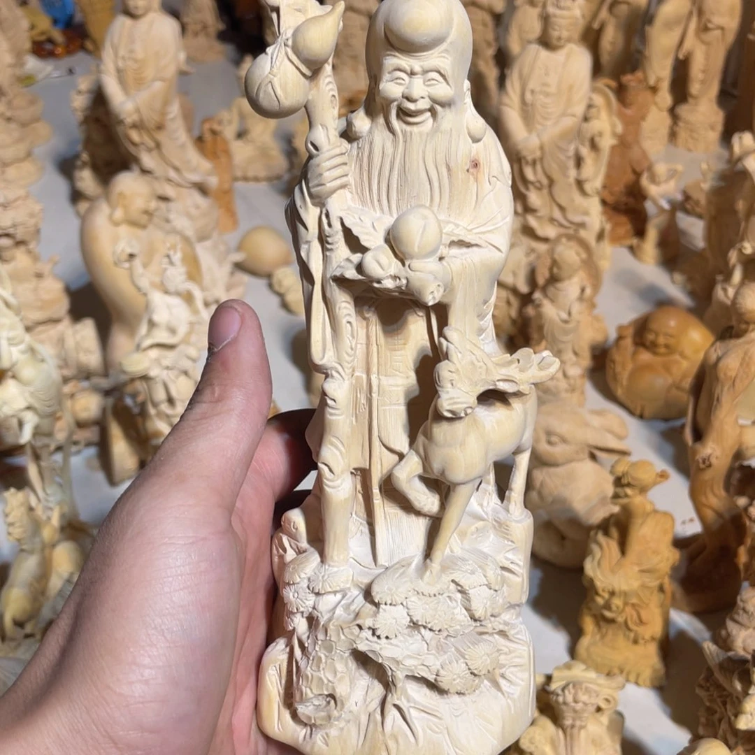 烟***黄杨木瑕疵老寿星