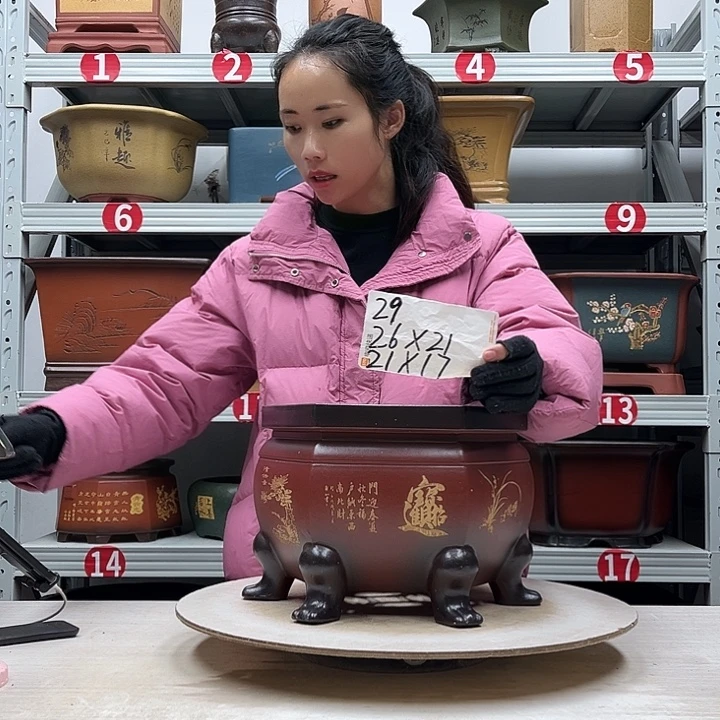 紫砂花盆紫砂花盆