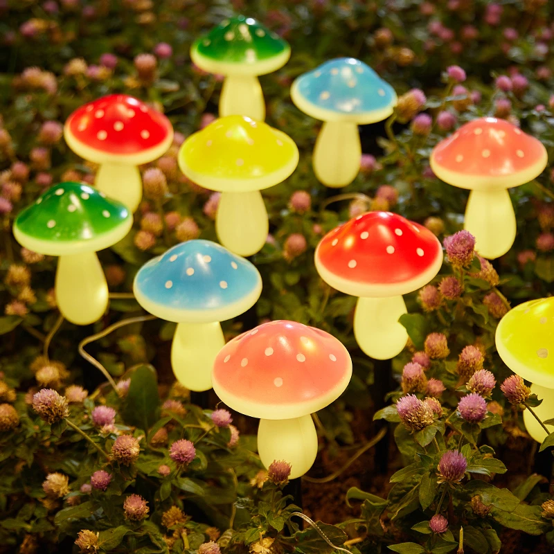 太阳能室外庭院蘑菇地插灯花园氛围布置草坪灯户外阳台防水装饰灯