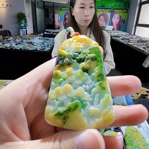 翡翠未镶嵌颈饰翡翠