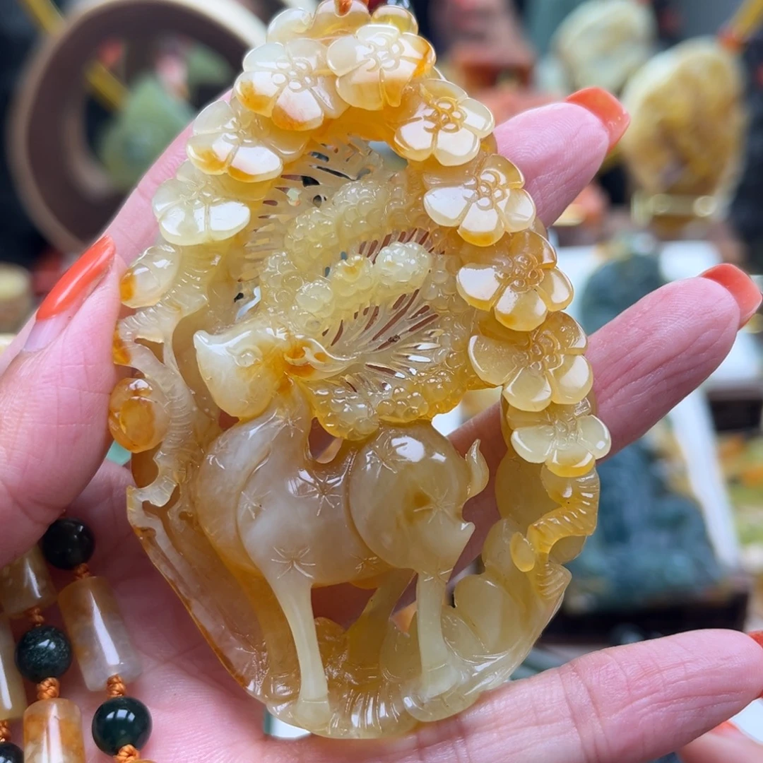 岫玉未镶嵌挂件挂件