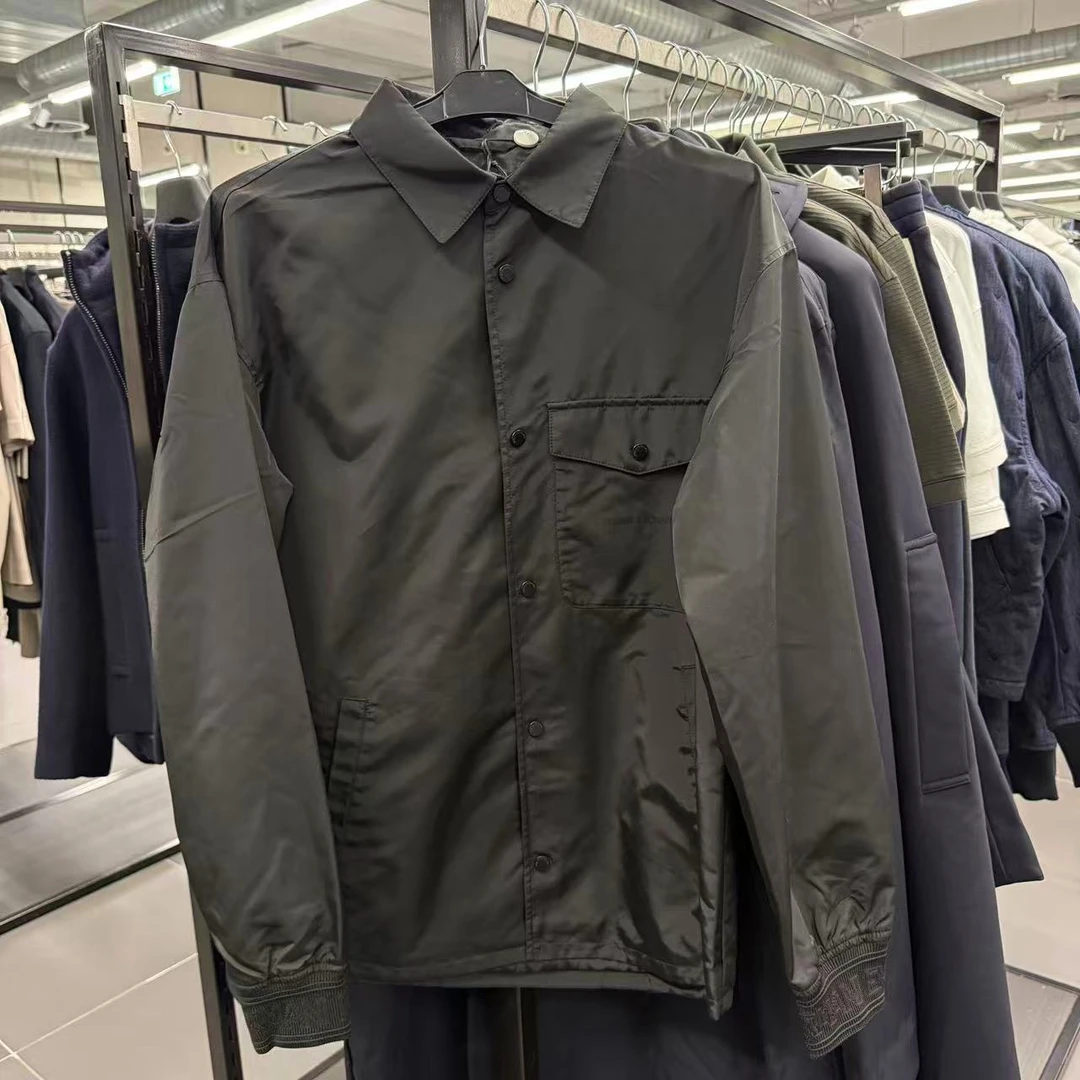未使用 GIORGIO ARMANI/阿玛尼 阿玛尼AX系列黑色尼龙中长款外套