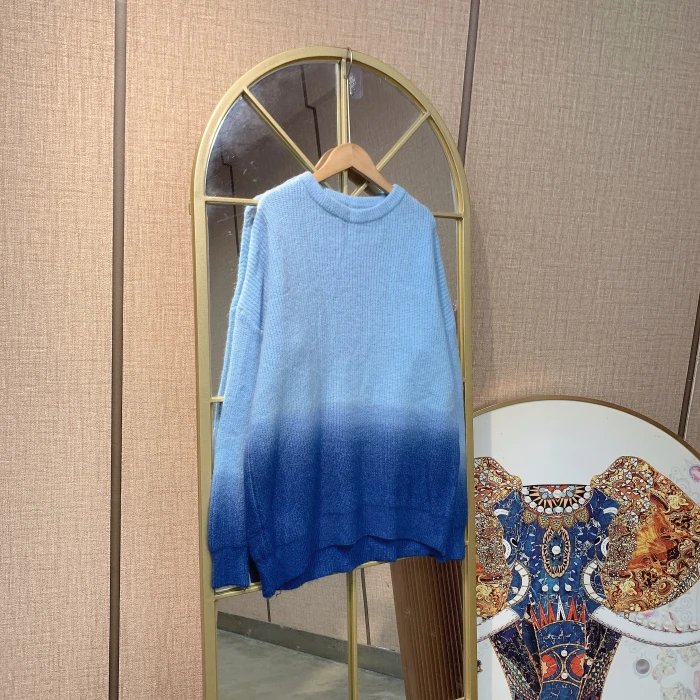 BR227孕妇蓝色毛衣90-150