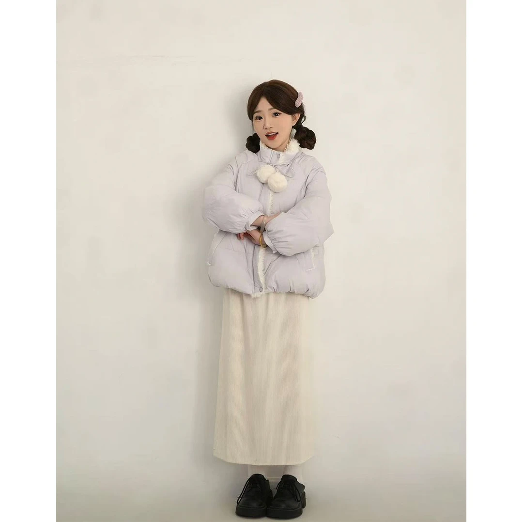 洋洋子【芋泥莓球】冬季甜美百搭风棉服小个子宽松加厚保暖短款外套