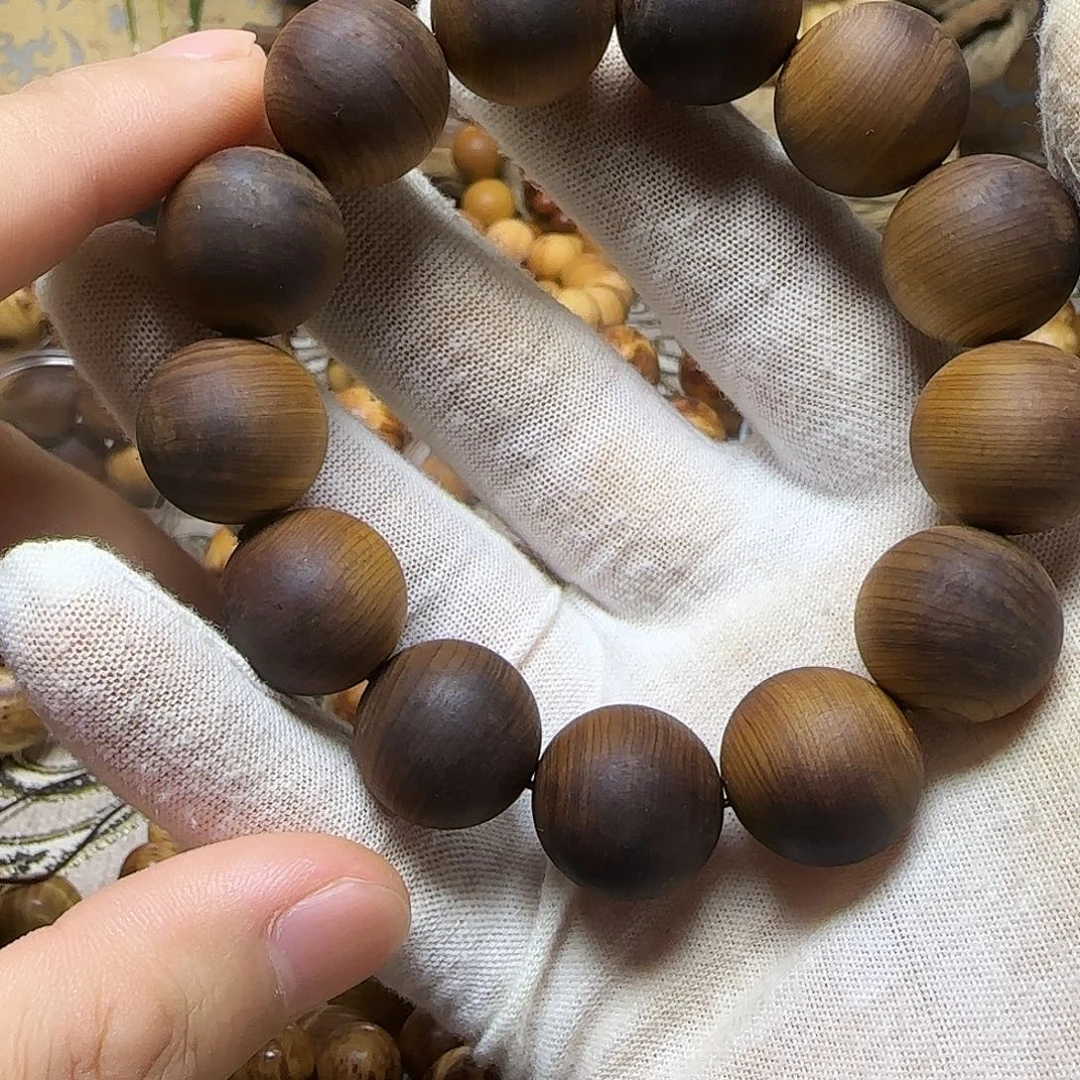 柏木（崖柏）手串/手链北太行干黑素圈