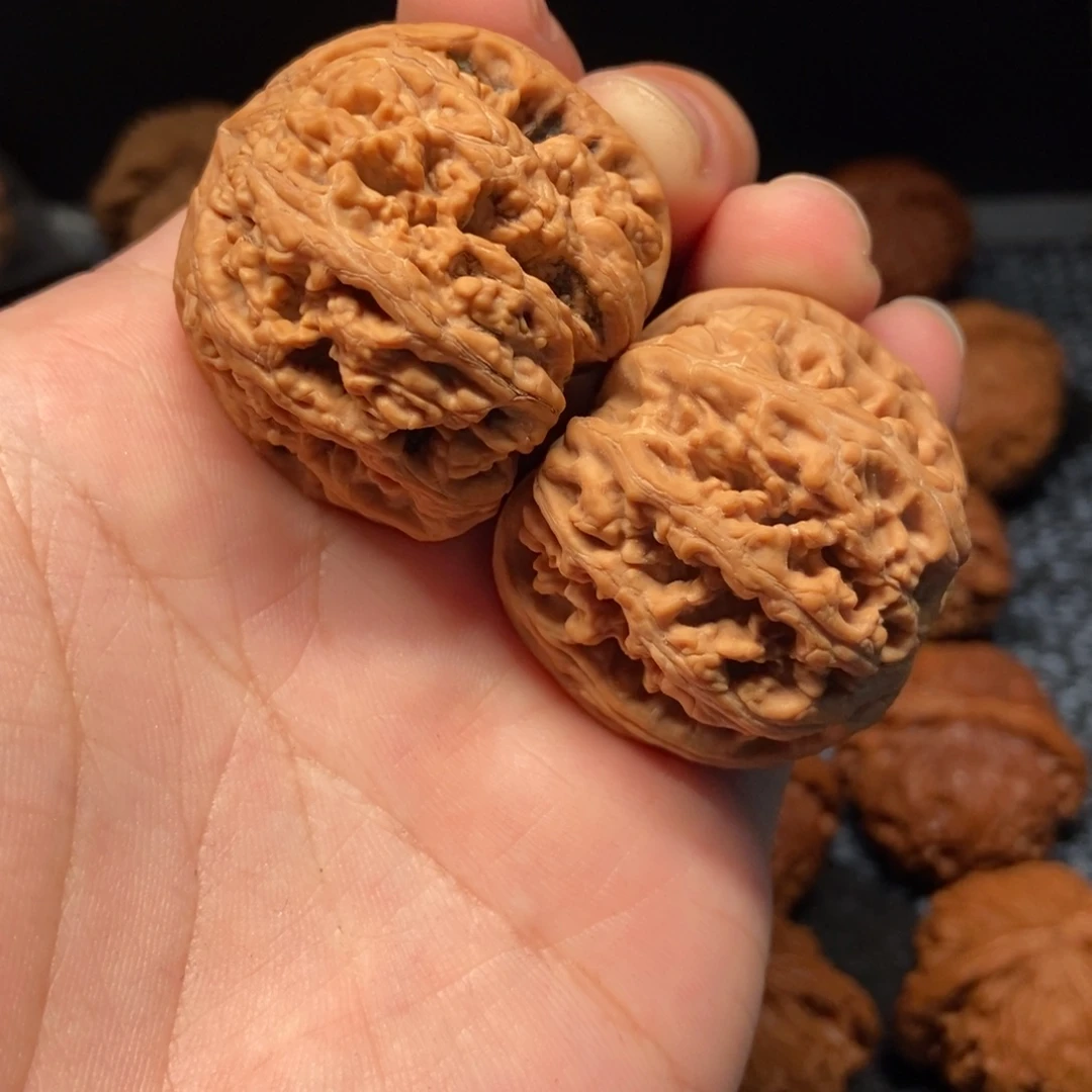 把件文玩核桃文玩核桃大粗筋40全品，虚jian