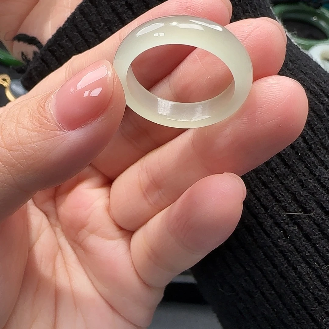 和田玉未镶嵌戒指15-16