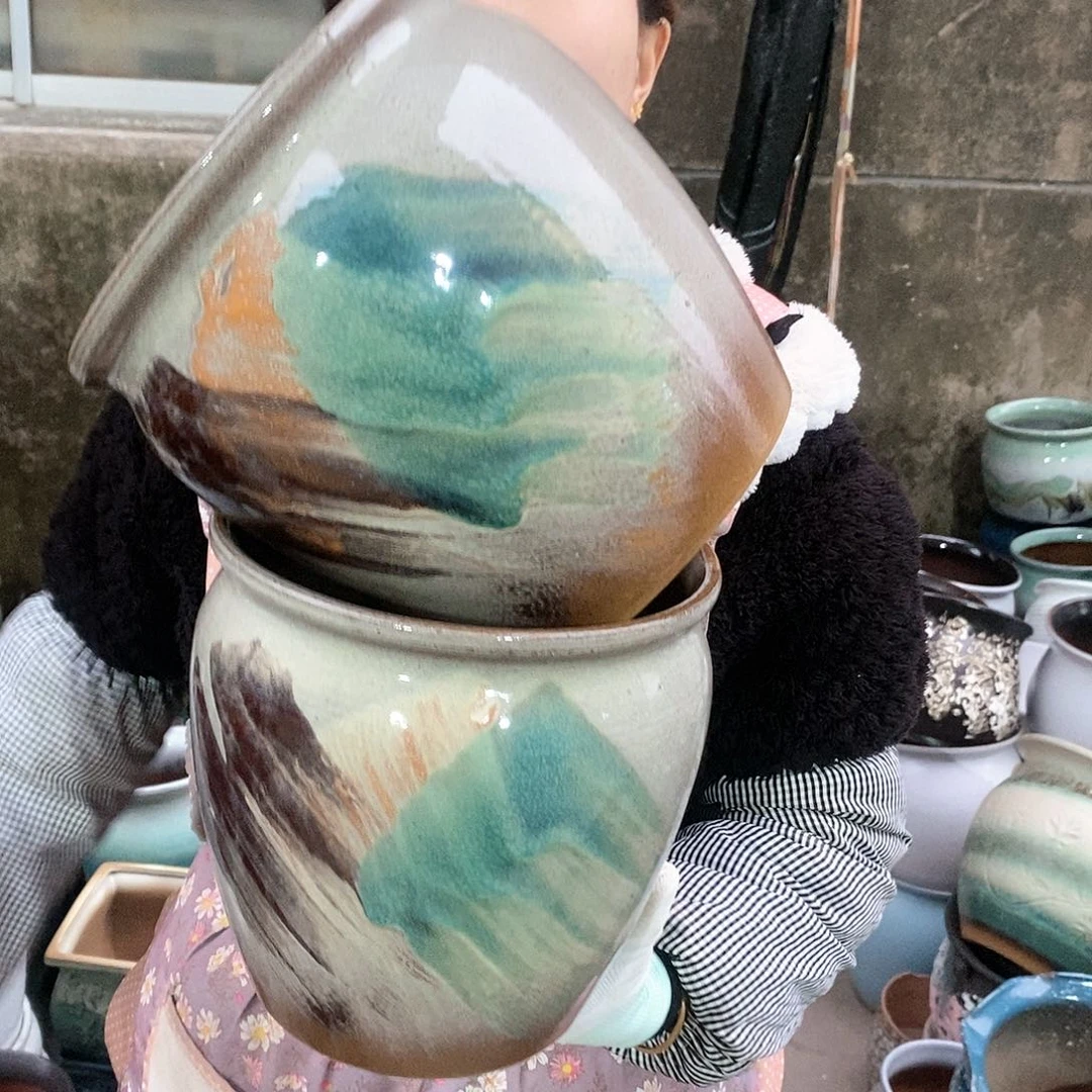 紫砂花盆正品口20高20