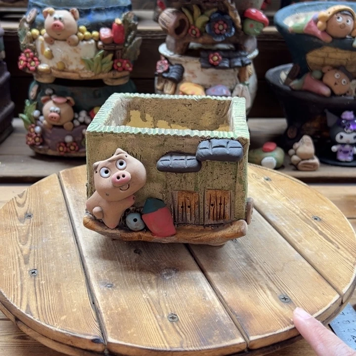 嘻哈多肉花盆百搭