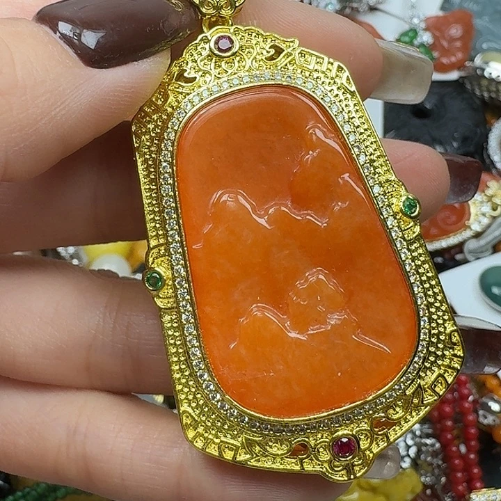 翡翠未镶嵌项链翡翠