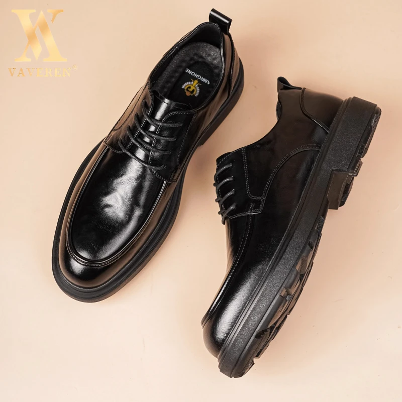 男款冬季英伦风真皮商务正装西装男士休闲软底男士商务正装皮鞋