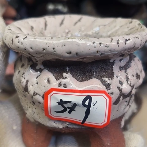 红陶粗陶花盆手工